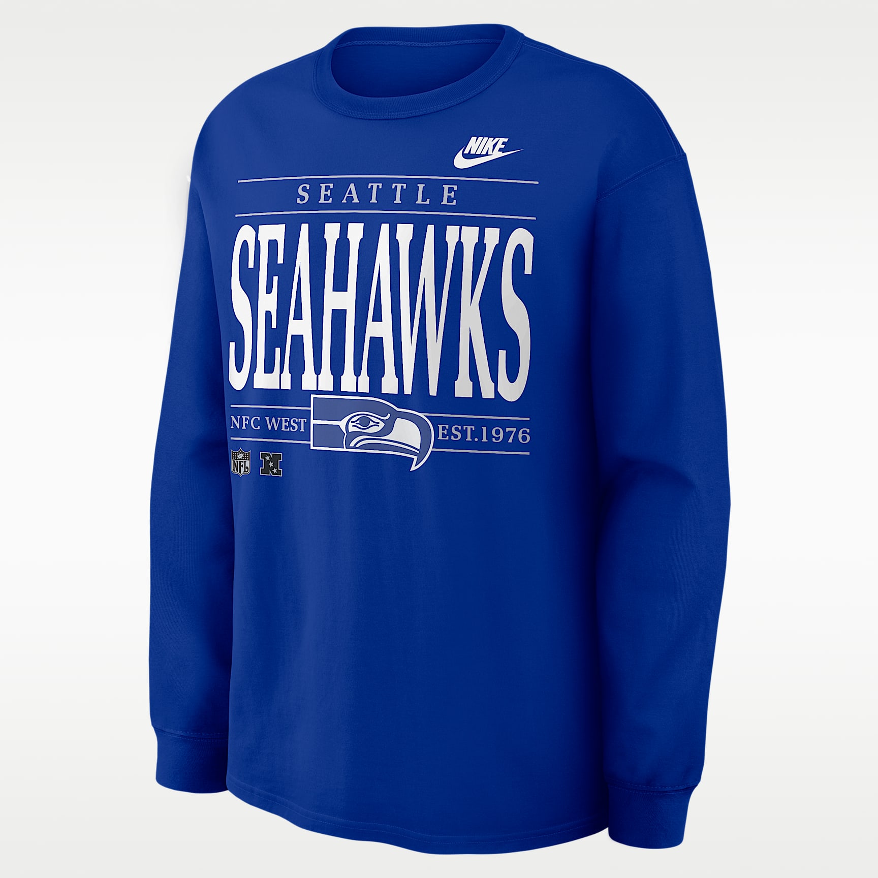 Seattle Seahawks Rewind Max90 Men's Nike NFL Long-Sleeve T-Shirt
